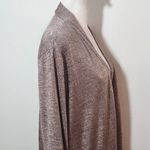  Metallic Pink Cardigan Size XL Susan Graver Pink Open Cardigan Photo 3
