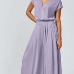 Halara NEW  V Neck Short Sleeve Side Pocket Wide Leg Flowy Waffle Casual Jumpsuit Photo 0