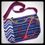 Sun N Sand Paul Brent Nautical Anchor Crossbody Bag Coastal Beach Vacation Blue Photo 0