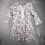 Loft  Dress Womens‎ 10 White Pink Blue Floral Office Boho Bohemian Peasant Preppy Photo 4