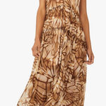 Free People Julianna Maxi Dress in Sand Combo sz Sm NWT $168R Photo 0