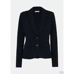 Whistles Womens Slim Knit Blazer Jacket Navy‎ Blue Office Work Business Size 10 Photo 10