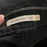 Levi's Black Denim Mile High Ruffle Skirt Photo 6