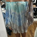 Surf Gypsy  Blue and Gray Strapless Dress Photo 0