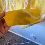 Soft Surroundings  Yellow Linen Sun Dress Womens S Beachy Casual Short 3/4 Sleeve Photo 5