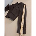 Weatherproof Women Jacket L Brown Military Open Front Lined Out/Inside Pockets Photo 11