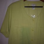 AVENUE 24 Lime Sport Jacket Top 22/24 Plus Yellow Photo 5