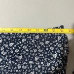 American Eagle  Women's Blue White Ditzy Print Cap Sleeve V-Neck Jumpsuit Small Photo 10