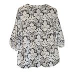 Croft & Barrow  Boho Peasant Top Women's Large Resort Vacation Summer Old Money Photo 3