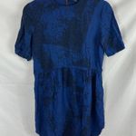 YAS Elisa Dress In Marble Print size small Blue Photo 3