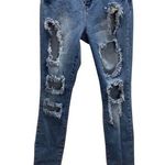 Bamboo  Size 7/8 Original Denim Destroyed Jean Preowned Photo 0