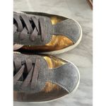 Tretorn  Callie Olive Green & Pink Bronze Iridescent Sneaker Photo 3