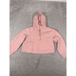 Lululemon Scuba Hoodie Womens M/L Pink Oversized Half Zip Some Staining Shown Photo 4