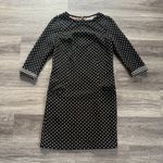 Boden Black and Tan Polka Dot Long Sleeve Dress Size 8 L Cotton blend Photo 1