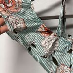 No Comment  Plus Cold Shoulder Floral and Stripes 100% Cotton Size 2X Photo 4