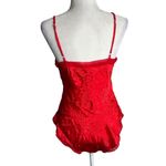 Victoria's Secret Vintage Red Bodysuit Medium Teddy Lingerie Gold Label Buttons Photo 4