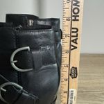 Sorel  Joan of Arctic Wedge II‎ Moto Black Leather Ankle Boots Womens 10 Fall Photo 10