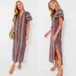 Tuckernuck Bell by Alicia Bell ‎ floral metallic angel kaftan maxi dress small Photo 1
