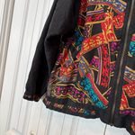 Lavon ‎ Silk Zip Up Jacket With Zip Off Sleeves Size Large Photo 4