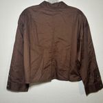 Everlane  Brown Long Sleeve Button Up Shirt XS NWT academia old money neutral Photo 5