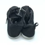 Womens Sneakers Low Top Crochet Sheer Lace Up Black Size 7 Photo 3