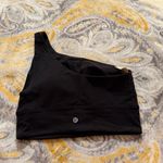 Lululemon  black align one shoulder sport bra size 8 Photo 1