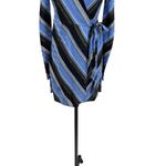 Diane Von Furstenberg Diane‎ von Furstenberg Wrap Dress Long Sleeve Woven Sussex Stripe Hydrangea 00 Photo 5