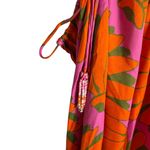 Farm Rio  Copacabana Orange Printed One Shoulder Cut Out Maxi Dress Size Large Photo 10