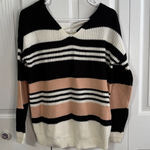 Full Circle Trends  Love Colorblock knit sweater size medium Photo 0