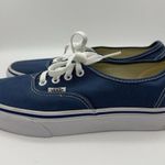 Vans  Lace Up Sneakers (Womens 7.5, Mens 6) Blue Classic Canvas Travel Vacation Photo 0