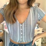 Hollister Striped Crop Top Photo 0