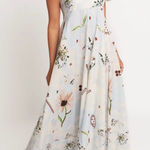 Petal and Pup NWT  Emmeline Floral Checkered Print Maxi Dress Medium Photo 0