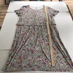 J.Jill Women's Dress Floral Ditsy Size M Stretch Rayon Spandex Short Sleeve EUC Photo 4