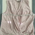 The Loft  outlet stripped pleated wrap tank size large Photo 7