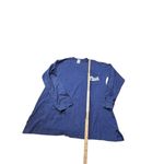 PINK - Victoria's Secret Victorias Secret PINK Blue Long Sleeve Pocket T-Shirt Large Photo 4