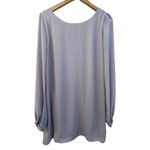 Lulu's Status Update Light Grey Shift Dress Size Large Size Photo 4