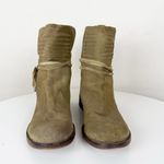 Free People Green Suede Cambridge Booties Photo 5