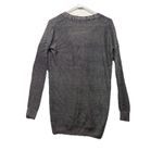 Vince  Tunic Cardigan Sweater Womens Small Silver Black Linen Blend Long Sleeve Photo 4
