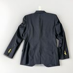 Brooks Brothers  Loro Piana Two-Button Wool Blazer  Black Navy 10  $598 NWT Flaws Photo 2