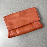 Anthropologie  Wallet Coral Womens Folding Smooth Leather 7x5.5in Photo 5