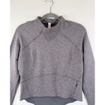 Lululemon Womens Top Gray Hill And Valley Mock Neck Cropped Long Sleeve Size 6 Photo 6