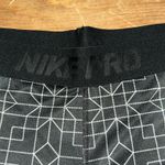 Nike  Pro Leggings Womens Neon Green/Gray/Black Abstract Ankle Stretch Size Large Photo 3