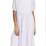 English Factory Tiered Gingham midi Dress purple size XS Photo 0