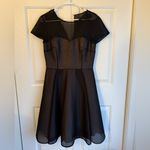 Ted Baker London Sheer Black Mini Dress Photo 1