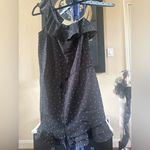 After Market Anthropologie Black Polka Dot Ruffle Romper Photo 4