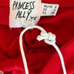 Princess Polly NWT  Red Flare Pants High Rise Cut Out S 4 Photo 5
