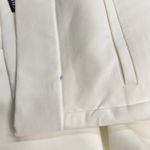 ZARA High Rise Kick Out Cropped Dress Pants White Cotton Blend size M Photo 2