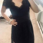 Eliza J  black lace empire waist dress Photo 2