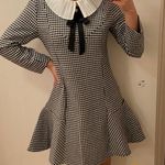 Gingham ruffle hem dress. Xs Photo 0