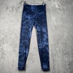 Peloton WITH Womens Blue Tie Dye & Purple Marled Reversible Leggings Size XS Photo 6